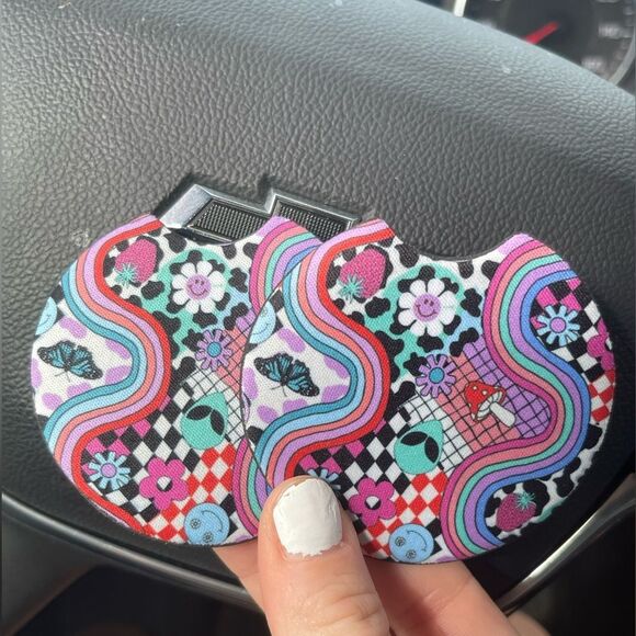 Trippy Car Coaster 2 Pack - Picture 3 of 9